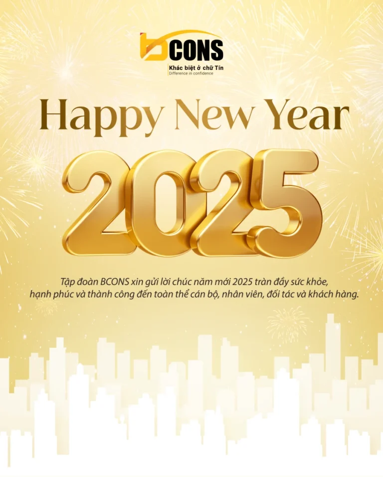 Tập đoàn Bcons chúc mừng năm mới 2025