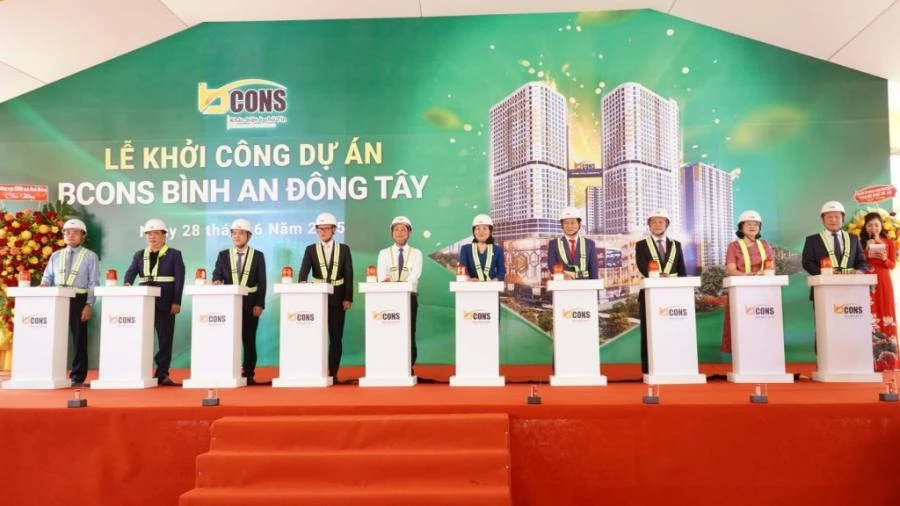 Nghi thức khởi công dự án Bcons Bình An - Đông Tây