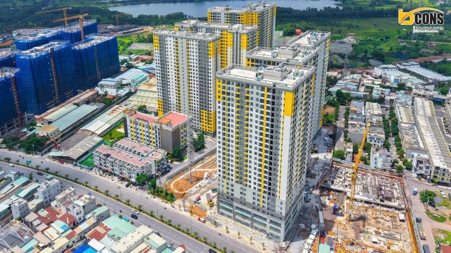 Tổng thể dự án Bcons City tháng 8-2025
