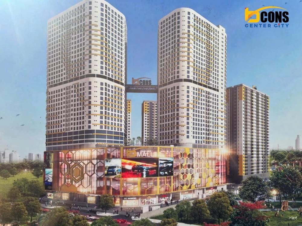 Phối cảnh dự án Bcons Center City