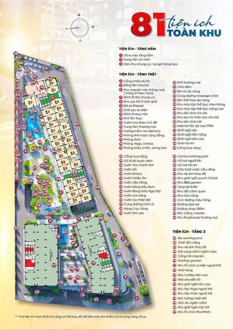 81 tiện ích nội khu Bcons Solary