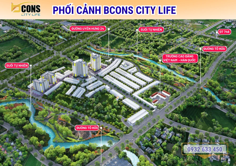 BCONS CITY LIFE 12 Phối cảnh Bcons City Life